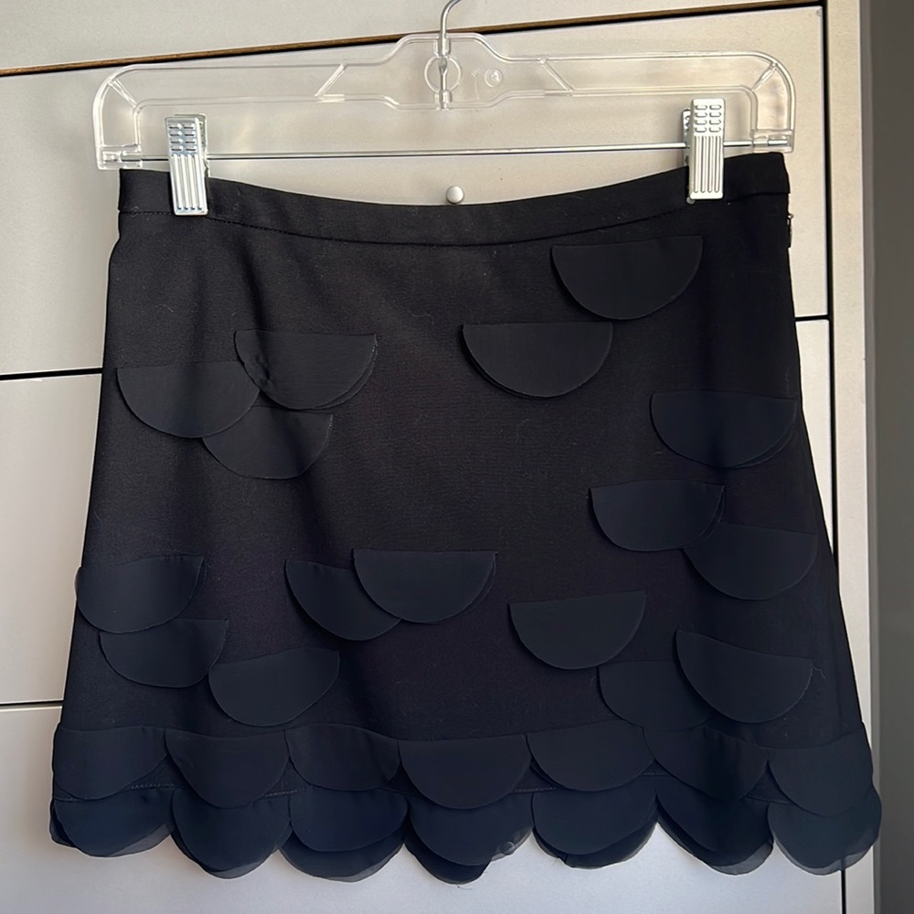 Black miniskirt